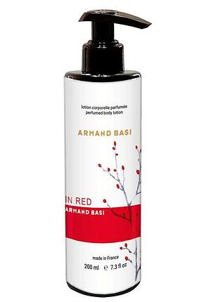 Парфюмированный лосьон для тела armand basi in red brand collection 200 мл