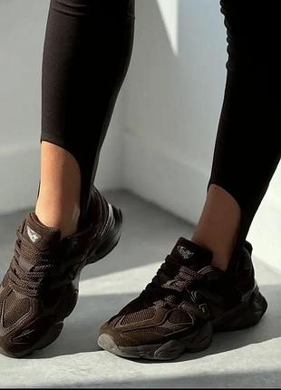 Крутезні шоколадні кросівки  new balance з натуральної замші на флісі 1750 грн
