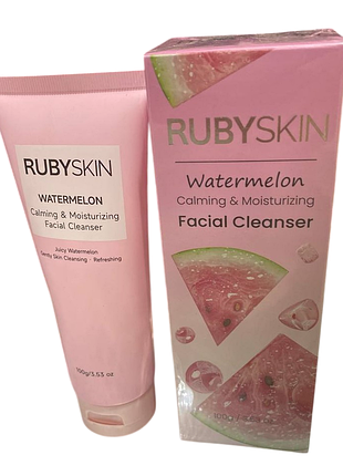 Гель для вмивання "rubyskin" watermelon заспокійливий та зволожуючий 100г