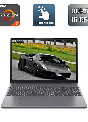 Ультрабук lenovo ideapad slim 3 15ahp10 / 15.3" (1920x1200) ips touch / amd ryzen 7 8840hs (8 (16) ядер по 3.3 - 5.1 ghz) / 16 gb