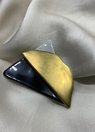 🎨 📐 ✨винтажная авангардная авторская фарфоровая брошка абстракция / стиль memphis (1980–1990-ти гг.) ✨ 📐 🎨