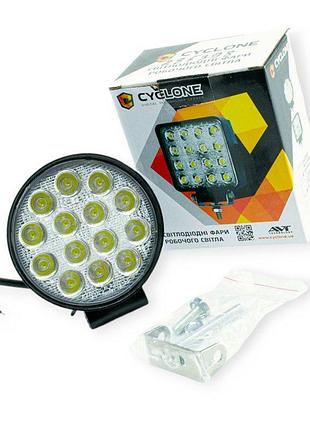 Фара додаткова led кругла 114х60 (дм ш) 42w ep16 fl 6000k ближній cyclone