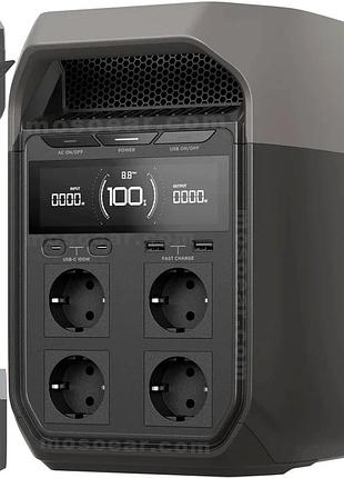 Зарядная станция ecoflow delta 3 eu 1024 вт*ч 1800 вт (3600 вт x-boost) lifepo4, зарядка 56 минут