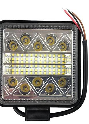 Фара світлодіодна (24+10 led, додаткова, квадратна, з кріпленням)