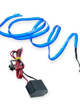 Гнучкий холодний неон 1м блакитний 12v megalight
