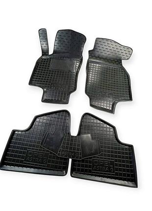 Коврики салона opel astra g (1998-2004), astra h (2004-2010) борт 2,5 см, с перемычкой avto-gumm