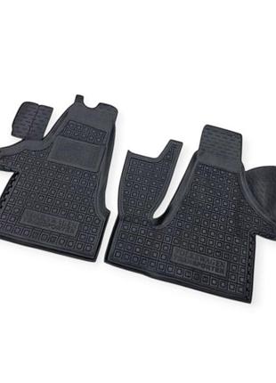 Коврики салона volkswagen t5 (2003-2009) transporter (1+2) борт 2,5 см, с перемычкой avto-gumm