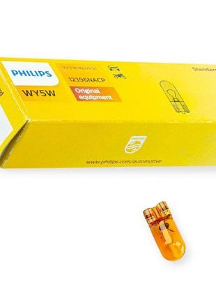 Автолампа бц 12v 5w w2.1х9.5d philips orange