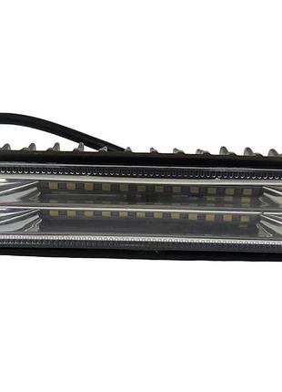 Фара светодиодная (24 led, дополнительная с крепежом, прямоугольная)