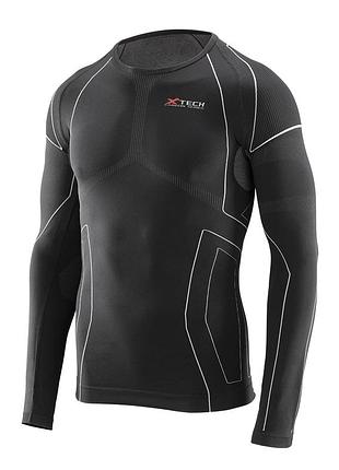 Термокофта (лонгслив) x tech maglia race 3 munica lunga giroc nero xxl/xxxl черная для зимнего использования