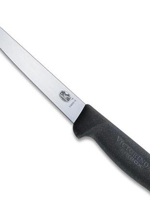 Ніж кухонний обвалочний victorinox fibrox 15 см, чорний