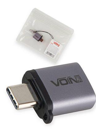 Адаптер для кабеля вход usb - type-c выход 3,0а voin 4