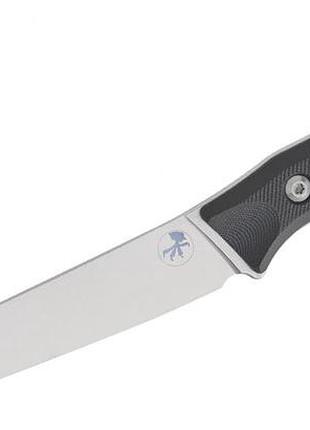 Разделочный кухонный нож microtech boning 6.125" stonewash black g-10