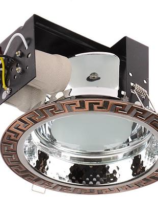 Светильник downlight потолочный встроенный dl-26/2 ac e27 brille 166638