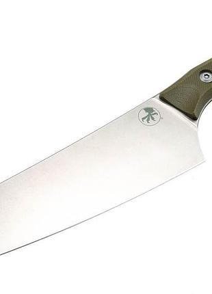 Шеф-нож microtech 8" stonewash standard od green g-10