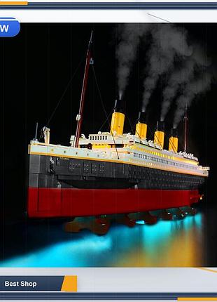 Набор подсветки led комплект yaki 10294 titanic классический зелёный usb питание abs совместим с lego 10294