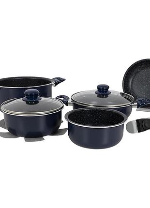Набір посуду gimex cookware set induction 8 предметів bule (6977228)