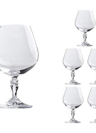 Набір келихів для бренді коньяку 380ml 6шт камена ngc137setbrandy