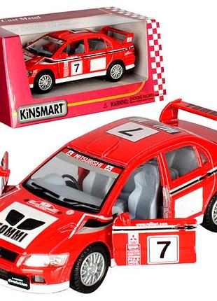 Коллекционная машинка mitsubishi lancer evolution vii wrc kt5048w инерционная