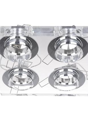 Светильник точечный декоративный hdl-g141/4 cl crystal mr16