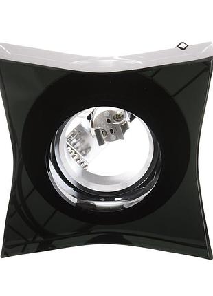 Светильник точечный декоративный hdl-g152 black crystal mr16