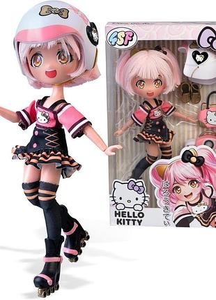 Ігровий набір 4sf manga dolls серії "hello kitty" – золота ролер-дівчинка, з аксесуарами (hktf1000)