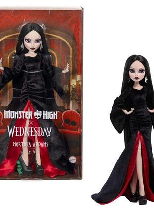 Коллекционная кукла мортиция аддамс monster high x wednesday (jlk99)