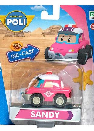 Металлическая коллекционная машинка робокар сэнди die cast (mrt-0613)