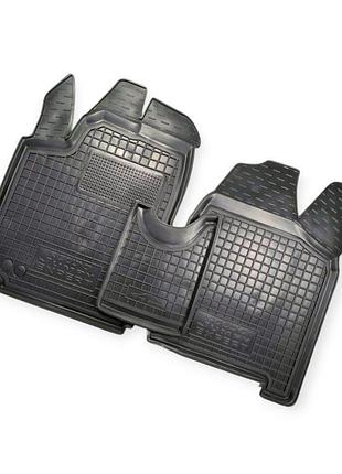 Килимки салону fiat scudo, peugeot expert, citroen jumpy (2007-2016) (1.6) борт 2,5 см, з перемичкою (к-кт 5 шт) avto-gumm