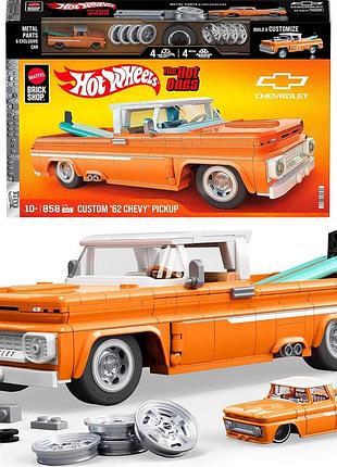 Машинка-конструктор chevy elite mattel brick shop (jft20)