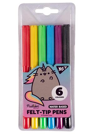Фломастеры детские набор 6 цветов pusheen rainbow (650540)