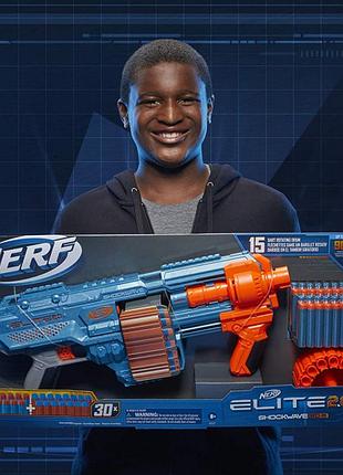 Бластер нерф елит шоквейв nerf elite 2.0 shockwave rd-15 blasterhasbro (e9527) 6