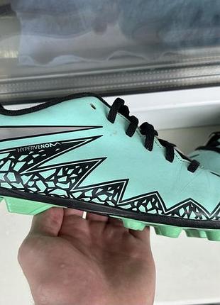 Футбольні бутси nike hypervenom phade 2 м'ятні 38.5 розмір 24.5 см устілка оригінал найк