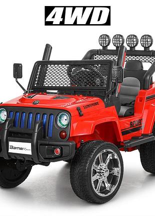 Электромобиль jeep wrangler с пультом (m 3237eblr-3)