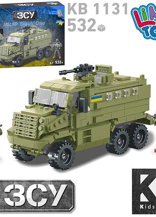 Конструктор военный, машина, фигурка, 532 детали kb 1131