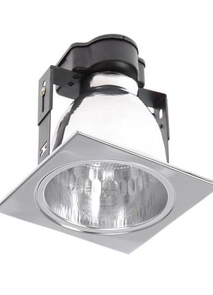Светильник downlight потолочный встроенный vdl-40k chr sqr brille 166282