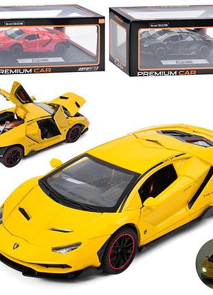 Металлическая машина автомир 1:24 со светом и музыкой (ap-1841)