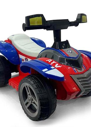Квадроцикл детский электрический с пультом управления bluetooth красно-синий (m 6367elr-3-4)