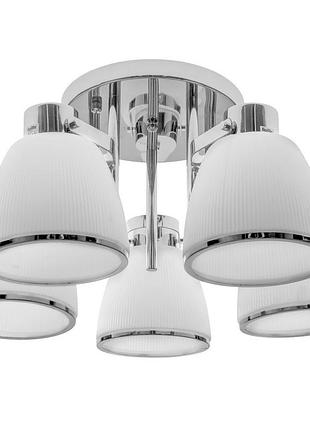 Люстра стельова для коридору e27 60w ch (lk-638c/5) brille 23-481
