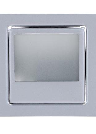 Светильник мебельный точечный квадрат hdl-07-втl10a silver g4 20w 12v