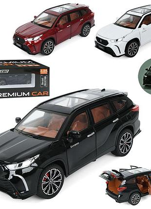 Джип автосвіт 1:24 металевий зі світлом та звуком (ap-2041)