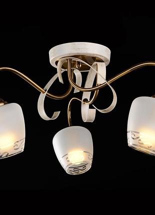 Люстра потолочная классическая e14 40w wh (lk-276c/3) brille l117-011