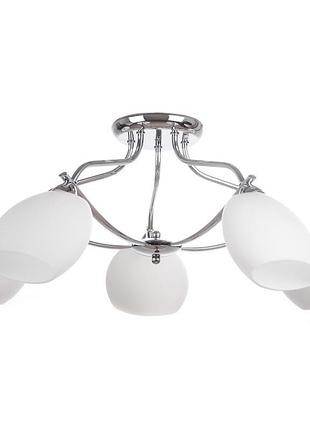 Люстра потолочная классическая e14 40w ch (lk-216c/5) brille l53-012
