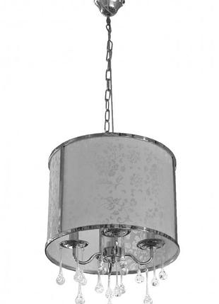 Люстра подвесная с абажуром e14 40w ch (br-01 252s/4) brille 178380