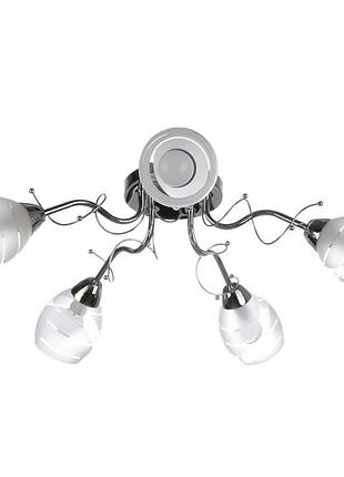 Люстра потолочная классическая e14 40w ch (lk-246c/5) brille l66-042