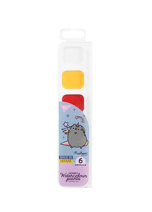 Фарби акварельні yes pusheen 6 цв. медові, без пензля (110273)