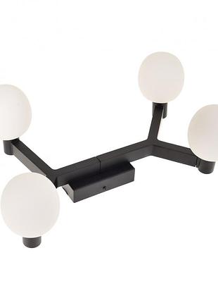 Бра настенный накладной шар минимализм bl-837w/4 g9 bk brille 29-158