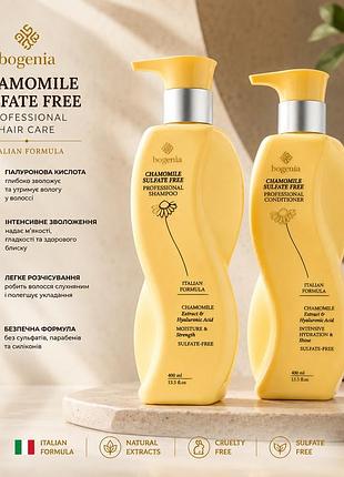 Набор для ухода за волосами bogenia chamomile professional шампунь кондиционер