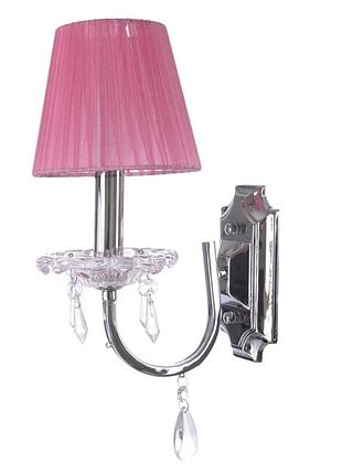 Бра настенное накладное хрустальное с абажуром классическое bcl-070w/1 brille 186160