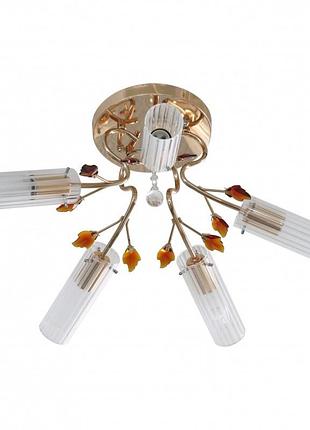 Люстра потолочная классическая в зал e14 60w mix (lk-84c/5) brille 187183